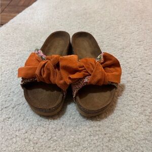 Sundance Orange and Multicolor Sandals